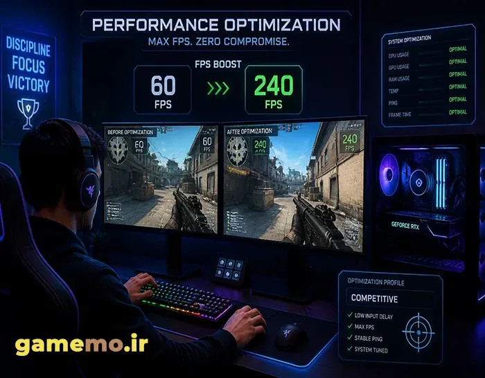 بهترین تنظیمات برای افزایش FPS در بازی ها (راهنمای کامل 2025 برای گیمرها)